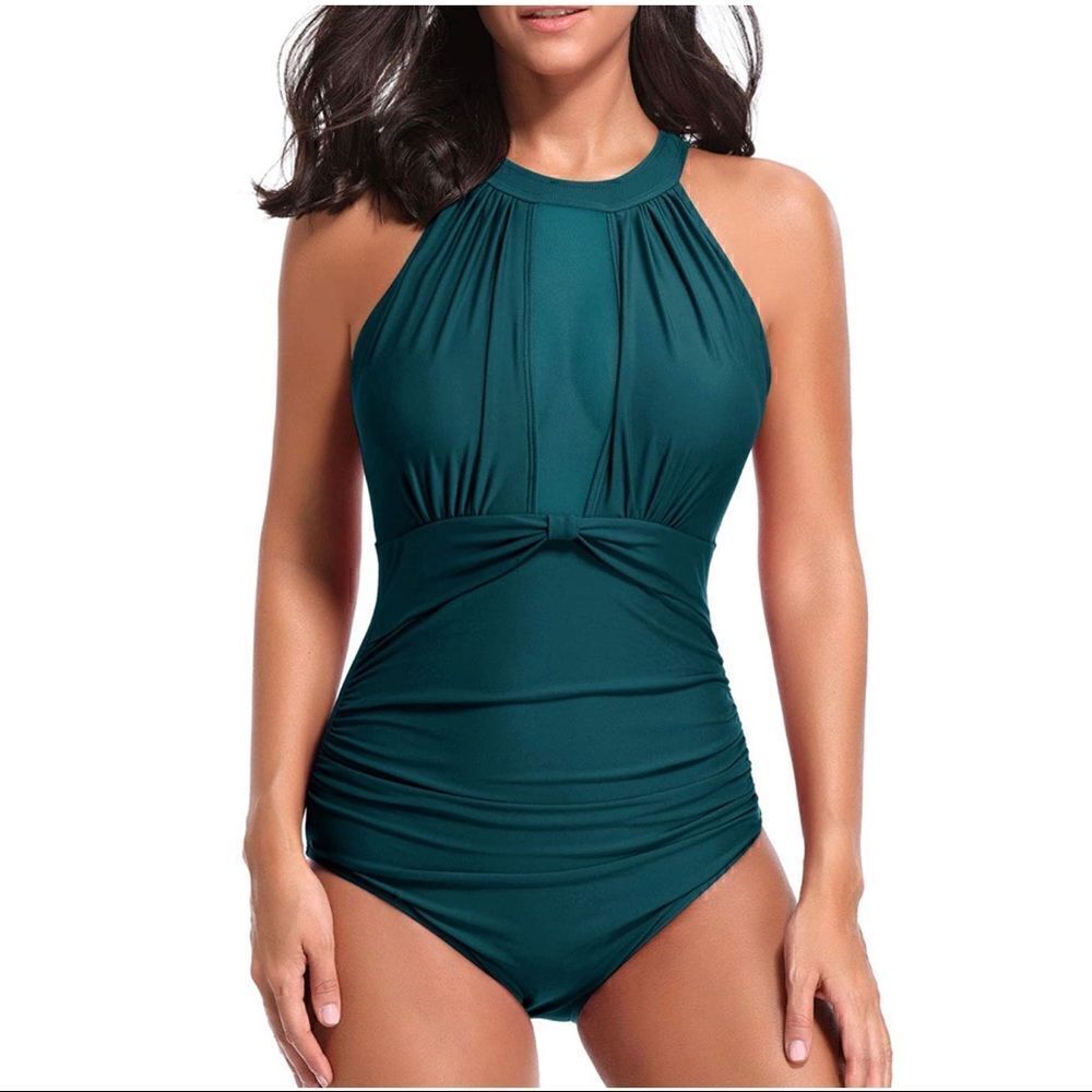 New! Tempt Me Malachite One Piece Bathing Suit XS